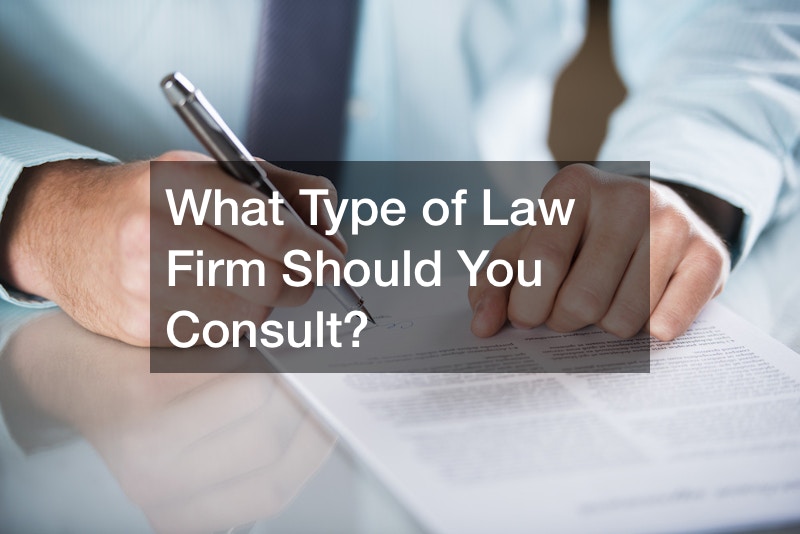 What Type of Law Firm Should You Consult?